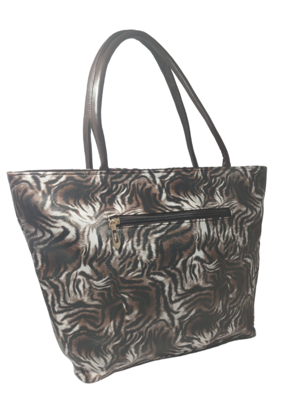 Brown Zebra - Make a Statement with Our Totes - Tote Bag with Zipper, Totebag, Shoulder Bag, Tote Bag