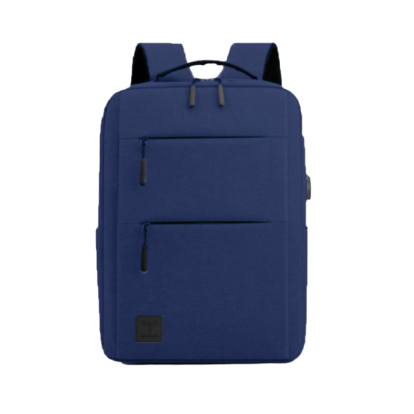 Water-Resistant Blue Travel Laptop Backpack with USB Charging Port | Office Bag | School Bag | College Bag | Business Bag Fits up to 16-inch Laptop | Men | Women | Boys | Girls | Backpacks | Unisex | Laptop Backpack | Women's Laptop Backpack | Men's Backpack - Image 2