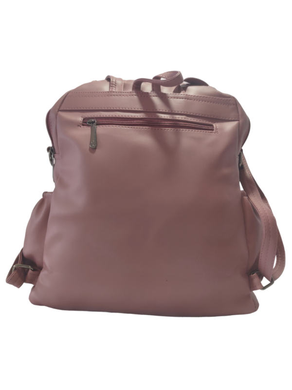 Pink - Sleek and Spacious Women's Backpack with Extra Storage Space - Women's Shoulder Bag - Women's Bags - Women's Shoulder Bags - Image 7