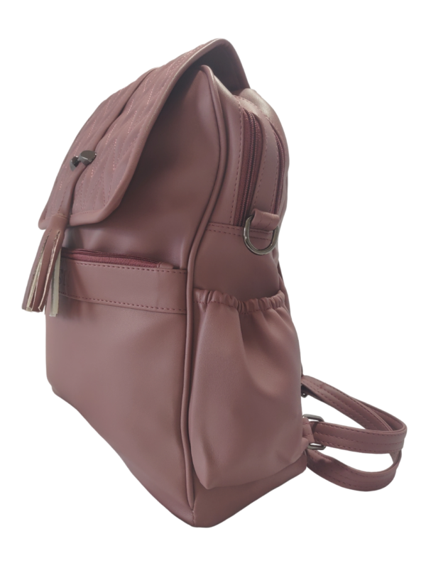 Pink - Sleek and Spacious Women's Backpack with Extra Storage Space - Women's Shoulder Bag - Women's Bags - Women's Shoulder Bags - Image 6