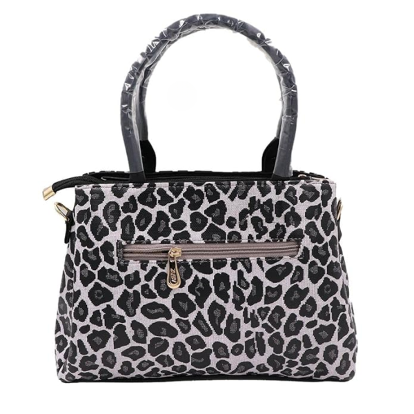 Black and White Cheetah - Express Yourself with Our Totes - Tote Bag with Zipper, Totebag, Shoulder Bag, Tote Bag - Image 3