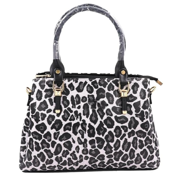 Black and White Cheetah - Express Yourself with Our Totes - Tote Bag with Zipper, Totebag, Shoulder Bag, Tote Bag