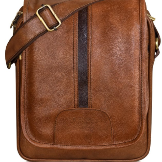 Unisex shoulder bag – light brown, stylish and sustainable