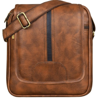 Unisex shoulder bag – light brown pattern, stylish and durable