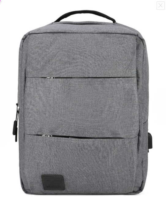 Water Resistant Light Gray Laptop Backpack with USB Charging Port | Travel Bag | Office Bag | School Bag | College Bag | Business Bag | Backpack Men & Women | Fits up to 16 inch Laptop, Compatible with 15.6 & 14 inch | Unisex 4 Water Resistant Light Gray Laptop Backpack with USB Charging Port | Travel Bag | Office Bag | School Bag | College Bag | Business Bag | Backpack Men & Women | Fits up to 16 inch Laptop, Compatible with 15.6 & 14 inch | Unisex - Image 4