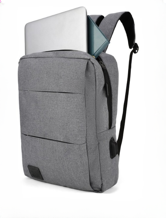 Water Resistant Light Gray Laptop Backpack with USB Charging Port | Travel Bag | Office Bag | School Bag | College Bag | Business Bag | Backpack Men & Women | Fits up to 16 inch Laptop, Compatible with 15.6 & 14 inch | Unisex 2 Water Resistant Light Gray Laptop Backpack with USB Charging Port | Travel Bag | Office Bag | School Bag | College Bag | Business Bag | Backpack Men & Women | Fits up to 16 inch Laptop, Compatible with 15.6 & 14 inch | Unisex - Image 2